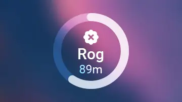 Circular Choghadiya countdown widget on iPhone Lock Screen with live progress ring