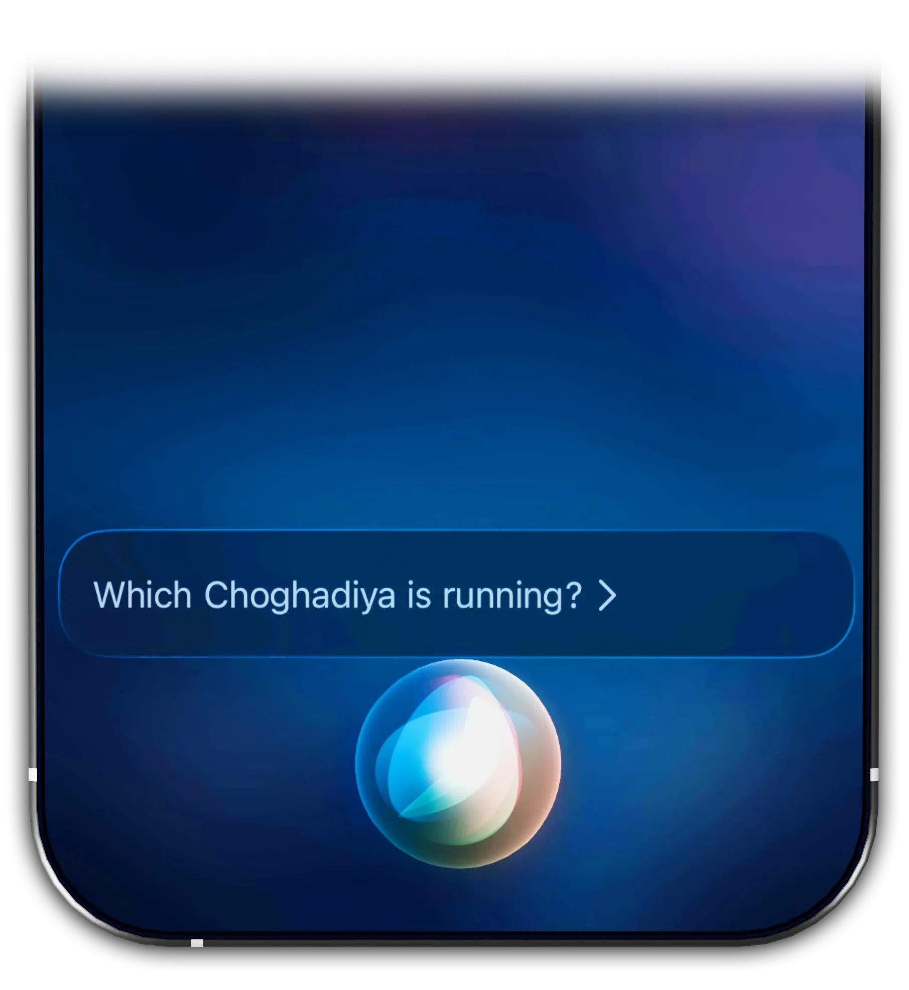 Siri Shortcuts for Choghadiya showing voice commands for current muhurat, next period, and Rahu Kaal timings